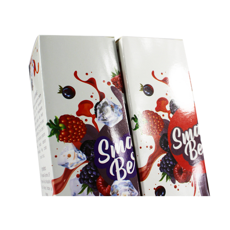 60ml printed glossy lamination paper box for liquid bottle package